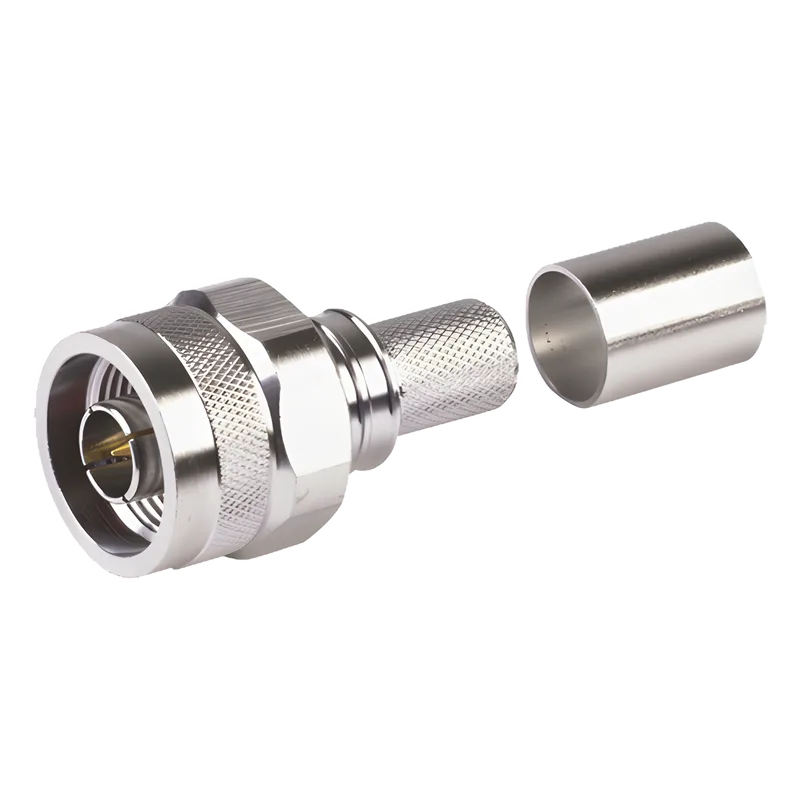 Conector N Macho Plegable Hex. con Pin Cautivo para cables Tipo RG8 Times Microwave EZ-400-NM-HX