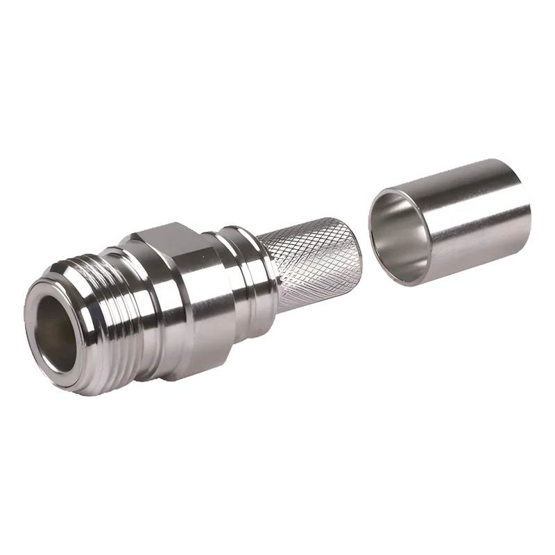 Conector N Hembra Plegable con Pin Cautivo para cables RG8 LMR-400 Times Microwave EZ-400-NF-X
