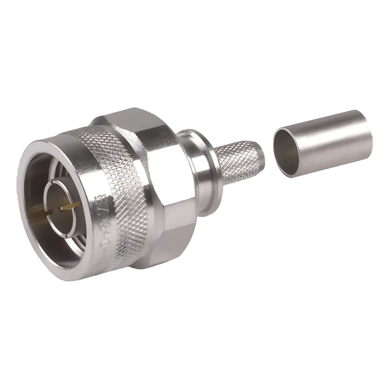 Conector N Macho Plegable con Pin Cautivo para cables RG8X, LMR240, 9258. Times Microwave EZ-240-NM-HX