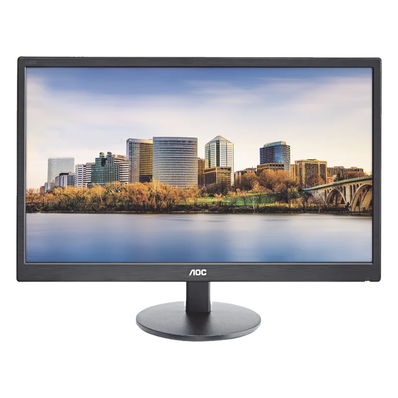 Monitor LED de 24", Resolución 1920 x 1080 Pixeles con Entradas de Video VGA/HDMI. Panel MVA y Altavoces Integrados. Compatible VESA AOC M2470-SWH
