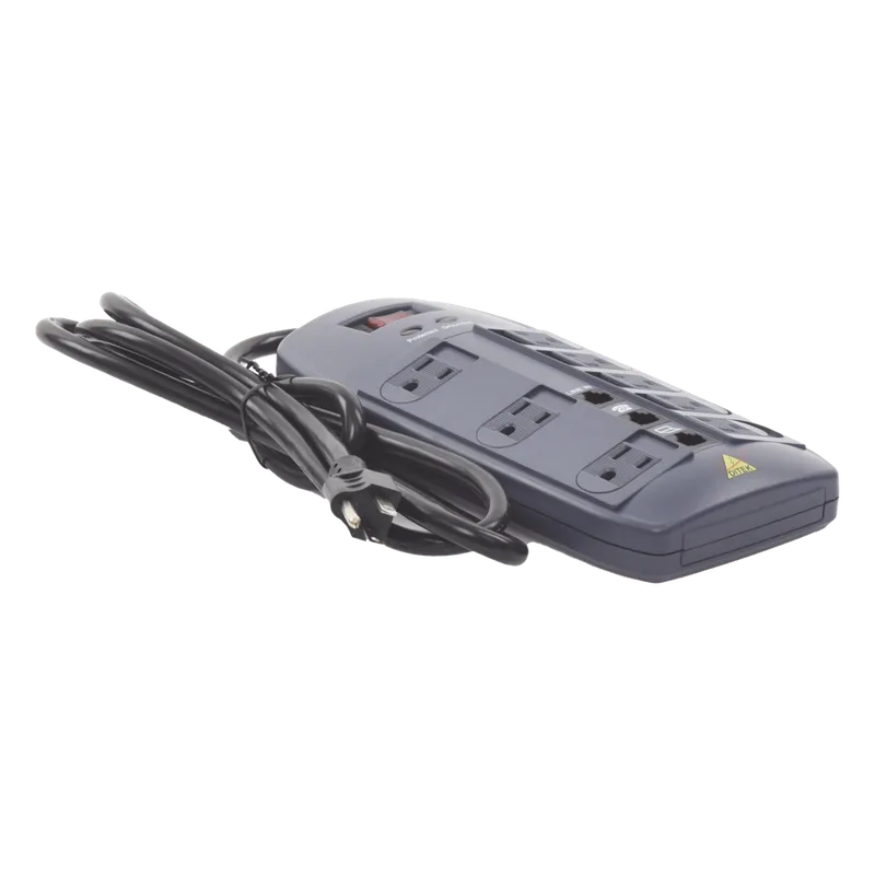 Multicontacto 8 Salidas / 120 VCA 15 A / 2160 Joules / Telco RJ11 / 6 Transformadores Simultáneos DITEK DTK-8FF