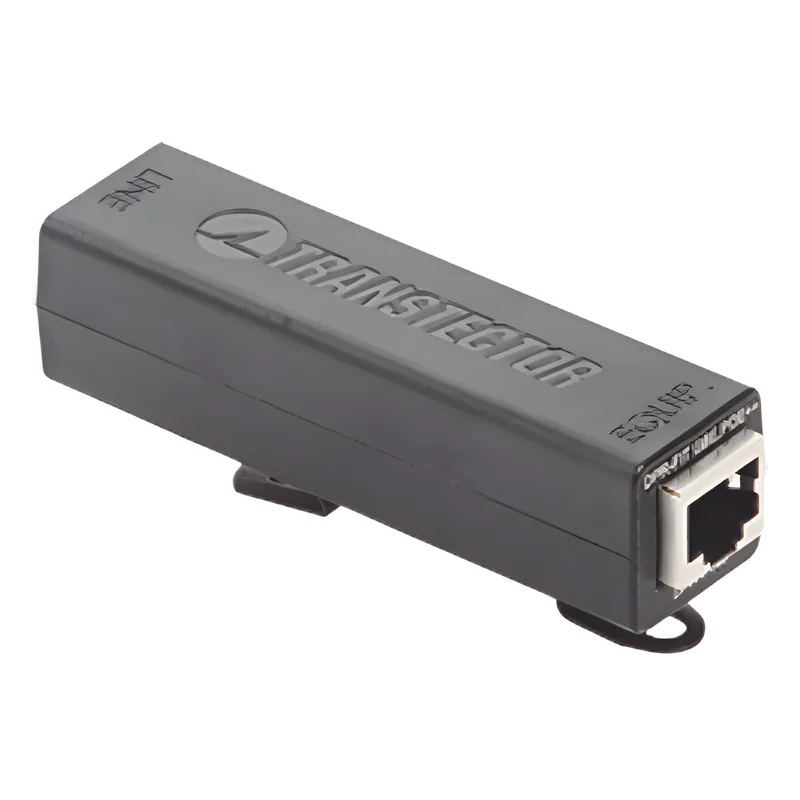 Protector PoE Modular Interior / Tecnología Híbrida SASD-GDT / 100W PoE++ / RJ45 / Montaje Rack DIN / Respuesta <5ns TRANSTECTOR DPR-F140