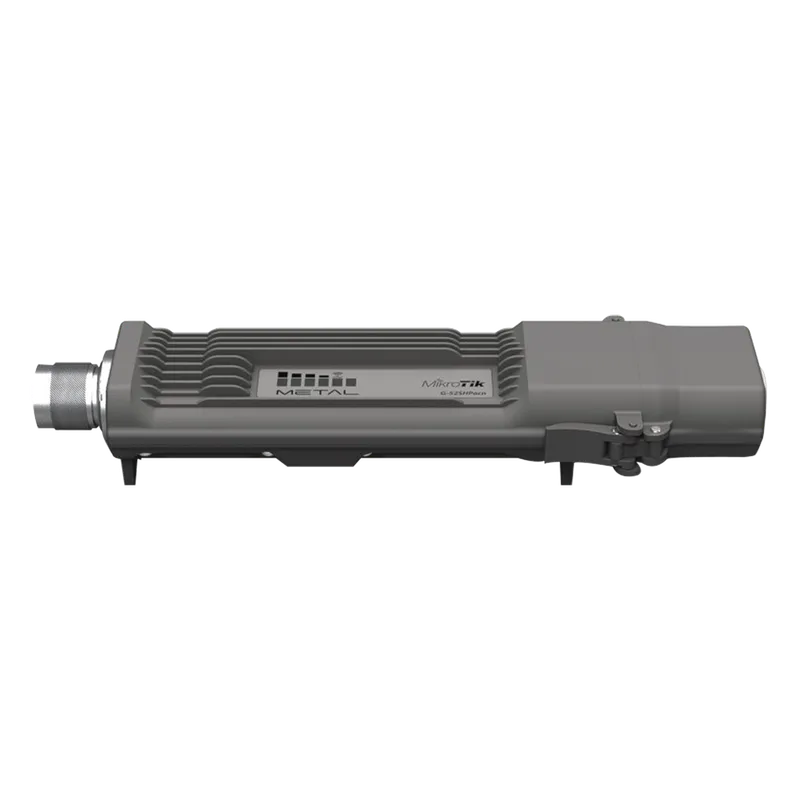 (Metal 52 ac) Punto de acceso Doble Banda 802.11 a/b/g/n/ac, Hasta 1260mW de potencia con carcasa Metálica para inmunidad al ruido. MIKROTIK RBMETALG-52SHPACN
