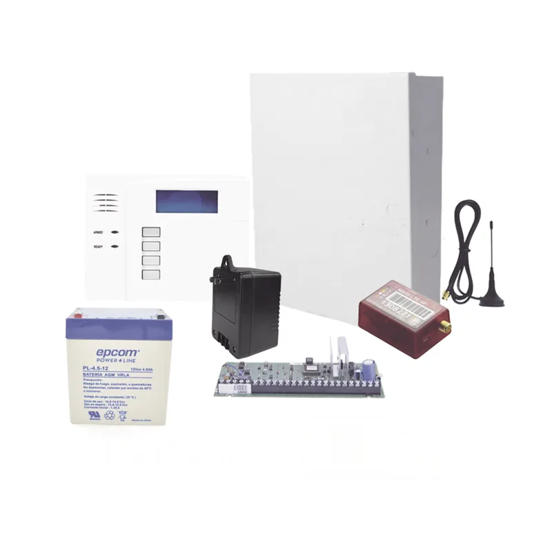 Kit de panel de alarma de intrusión de 8 zonas cableadas y hasta 40 inalámbricas, con teclado, comunicador celular 4G LTE-M y batería HONEYWELL HOME RESIDEO VISTA48/6150TB4G