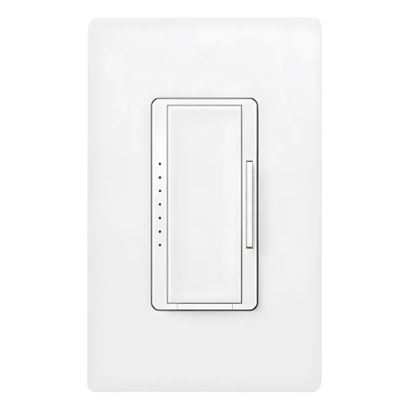 Atenuador de pared Maestro de 600 W incandescente/halógeno y 600 VA MLV con cable neutro, unipolar o multilocalización, para sistema RadioRA 2, color blanco LUTRON ELECTRONICS RRD6NDWH