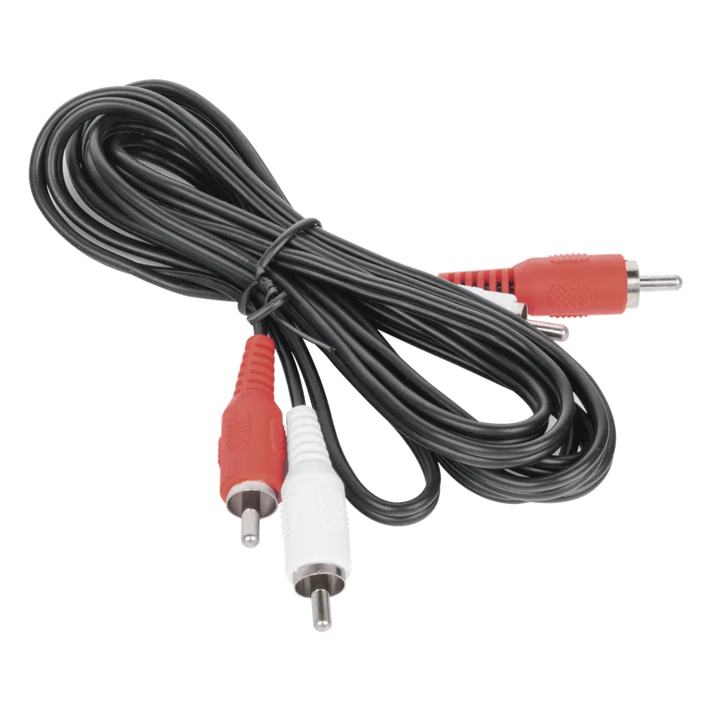 Cable RCA Macho a Macho de 2 Metros de Longitud / Aplicaciones de Audio y Video Optimizado para HD EPCOM TITANIUM TT2RCA2M