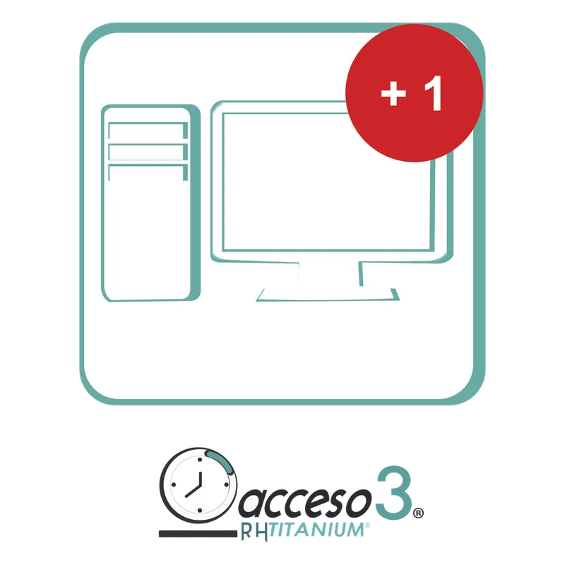 [BAJO PEDIDO] Expansión (Activacion adicional) para Software de Tiempo & Asistencia compatible con SISTEMAS DE NOMINA / Acceso3 - TITANIUM AccessPRO TITANIUMEST
