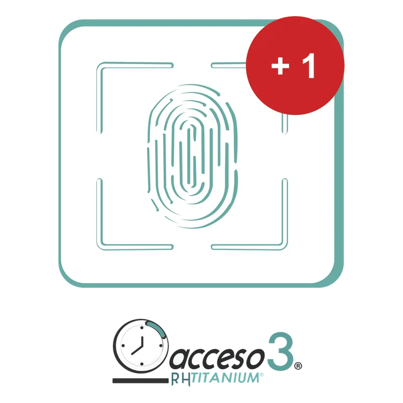 [BAJO PEDIDO] Expansión (Checador adicional) para Software de Tiempo & Asistencia compatible con SISTEMAS DE NOMINA / Acceso3 - TITANIUM ACCESSPRO TITANIUMTER