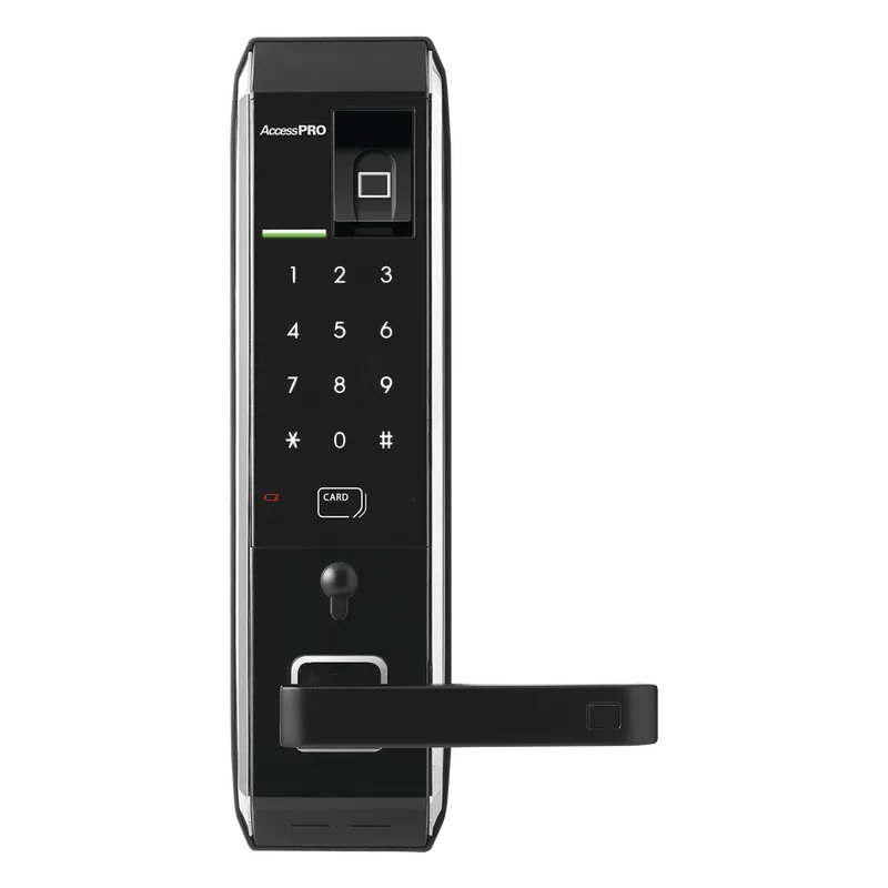 Cerradura inteligente con teclado Touch Screen, Apertura con huella digital/Tarjeta Mifare/Contraseña PRO-LOCK-FP