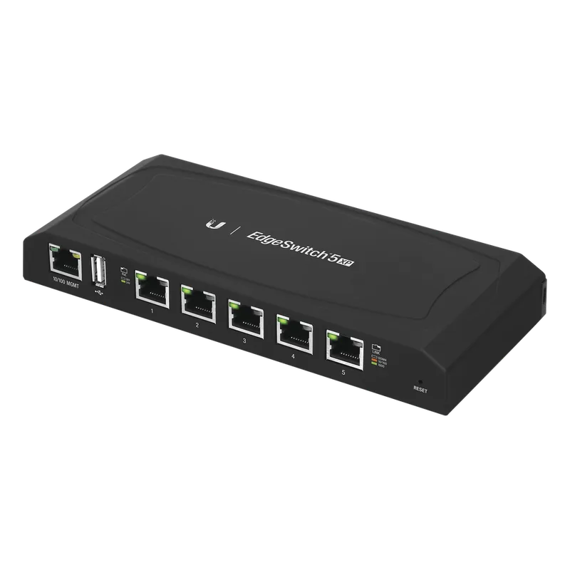 EdgeSwitch 5XP Administrable de 5 Puertos Gigabit PoE de 24 V Pasivo, con funciones avanzadas de Capa 2 UBIQUITI ES-5XP