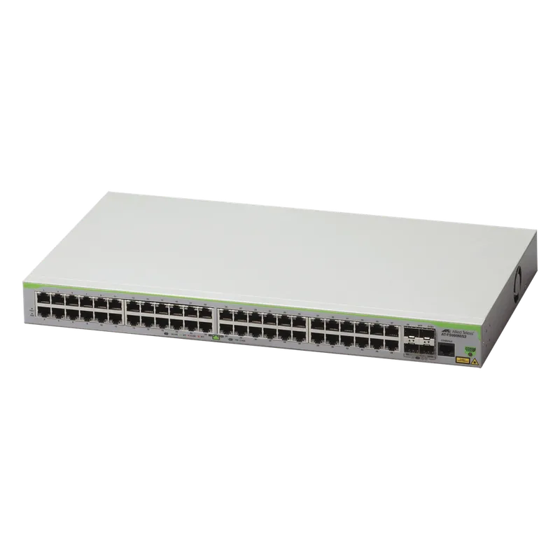 Switch Administrable CentreCOM FS980M, Capa 3 de 48 Puertos 10/100 Mbps + 4 puertos SFP ALLIED TELESIS AT-FS980M/52-10