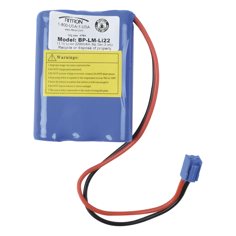 Batería recargable 11.1 V 2200 mAh Li-Ion RITRON BP-LM-LI22