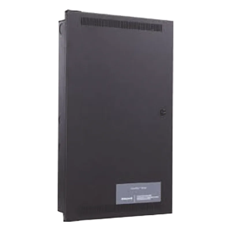 Amplificador direccionable de audio de 50/100 W a doble canal para evacuación por voz, respaldo opcional, gabinete negro HONEYWELL FARENHYT SERIES ECS-DUAL50WB