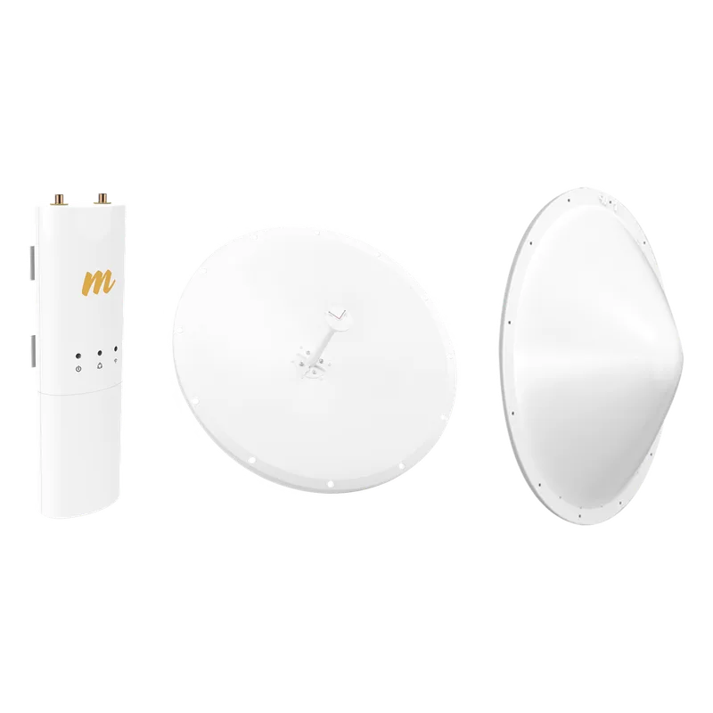 Kit de radio C5C con Antena de 28dBi, Frecuencia (4.9-6.5 GHz), para hasta 20 km, Radomo, PoE y Jumpers Incluidos MIMOSA NETWORKS C5C-TXP-KIT