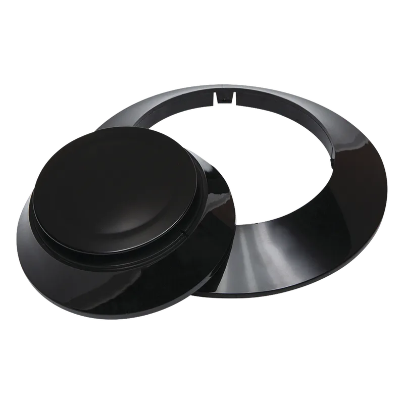 Kit de acabado negro con 10 cubiertas y 10 anillos embellecedores para base de detectores direccionables Fire-Lite CK300-BL