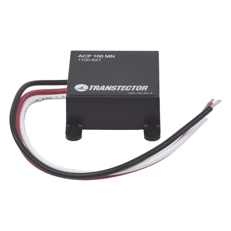 Supresor Picos Corriente Alterna / SASD+GDT / 120 VAC 15A / Riel DIN / Híbrido / UL 1449 TRANSTECTOR 1100-647