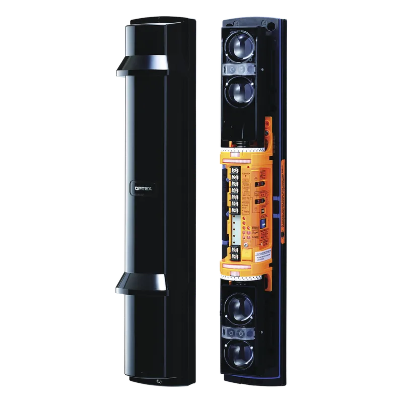 Barrera fotoelectrica de 60 metros 4 rayos 4 canales doble modulación y control de potencia del rayo OPTEX SL200QDP