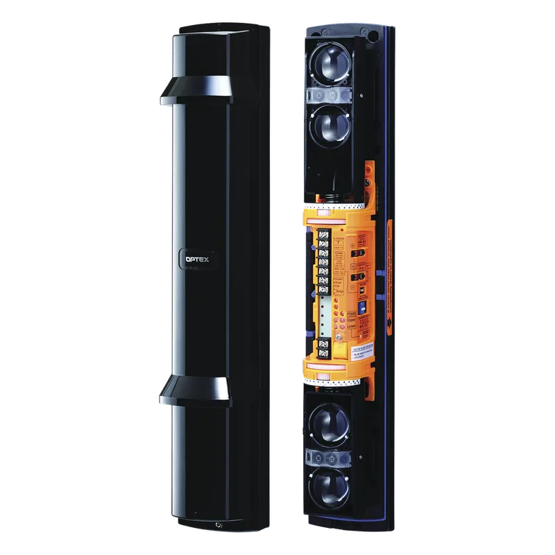 Barrera fotoelectrica de 100 metros 4 rayos 4 canales doble modulación y control de potencia del rayo OPTEX SL350QDP