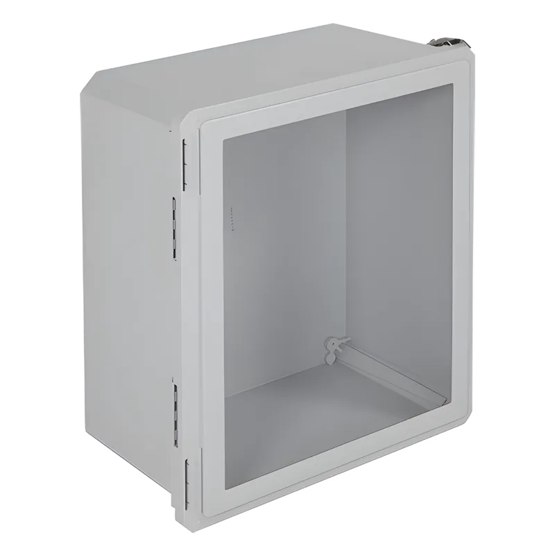 Gabinete de Fibra de Vidrio, IP66 para Uso en Interior o Exterior y Puerta Transparente Removible STI EF201610-W