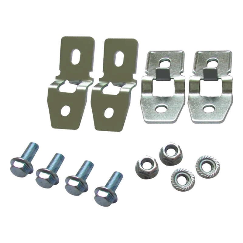 Juego de 4 Pestañas Metálicas para Fijación a Pared de Gabinetes Línea PST. Incluye tornillo y tuerca. PRECISION PST-WC-010