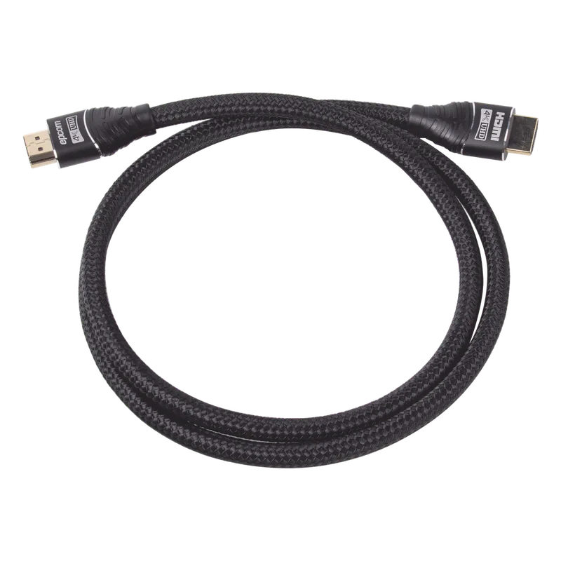Cable HDMI Ultra-Resistente Redondo de 1m (3.2 ft) Optimizado para Resolución 4K ULTRA HD EPCOM POWERLINE RHDMI1M