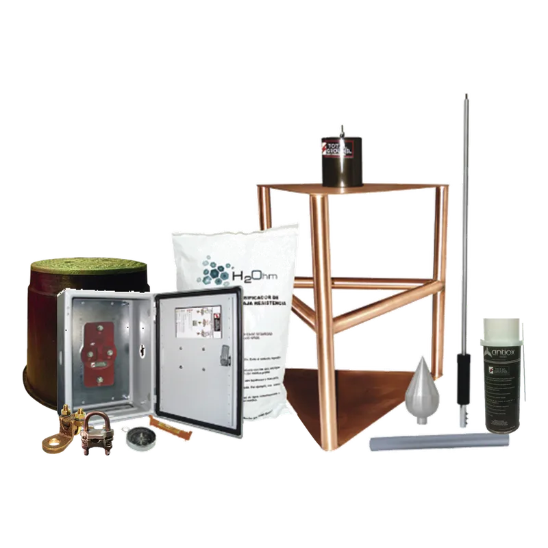 Kit Pararrayo con Accesorios de Instalación en Torre para Protección de 200 m de Diámetro. TOTAL GROUND KITMASTER03T