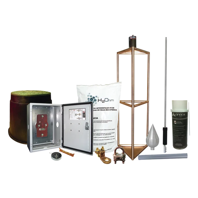 Kit Pararrayo con Accesorios de Instalación en Torre para Protección de 300 m de Diámetro.e TOTAL GROUND KITMASTER05T