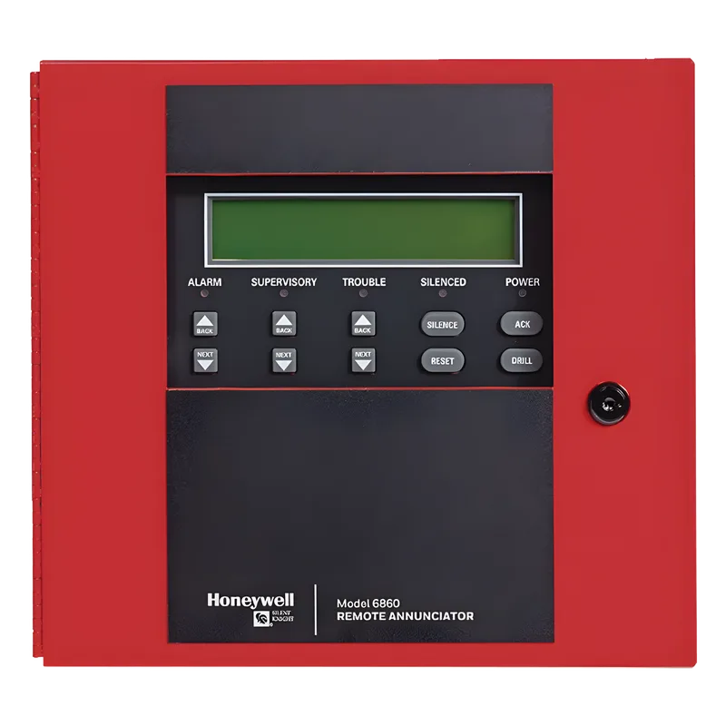 Anunciador remoto de 4X40 caracteres con 4 teclas de función programables para paneles Silent Knight Serie 6000 SILENT KNIGHT BY HONEYWELL 6860