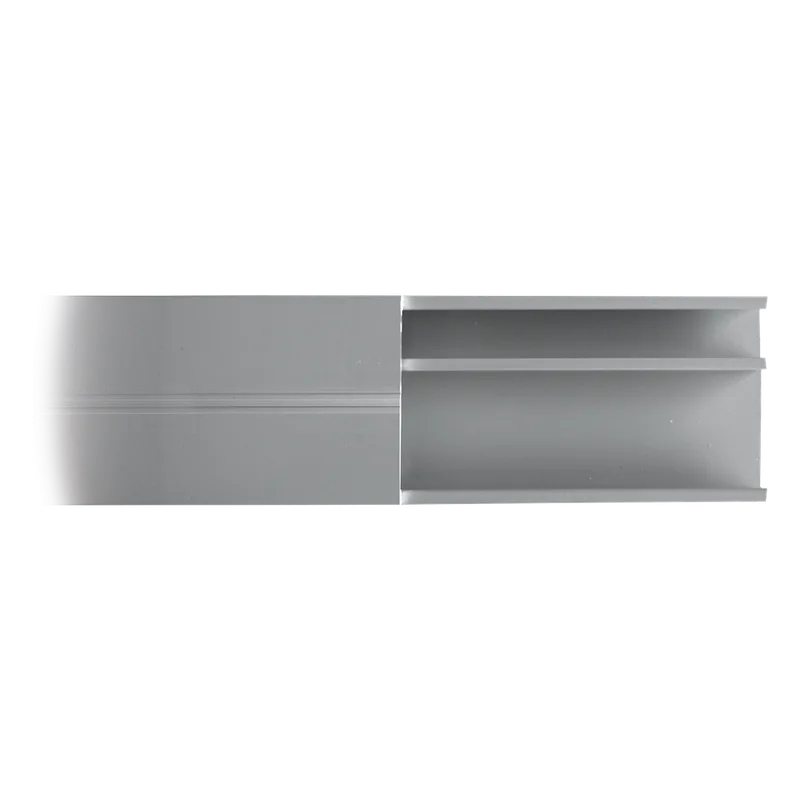 Canaleta de aluminio línea X color blanco, 53 x 14,66 mm, tramo de 2 metros THORSMAN DX-100-4000