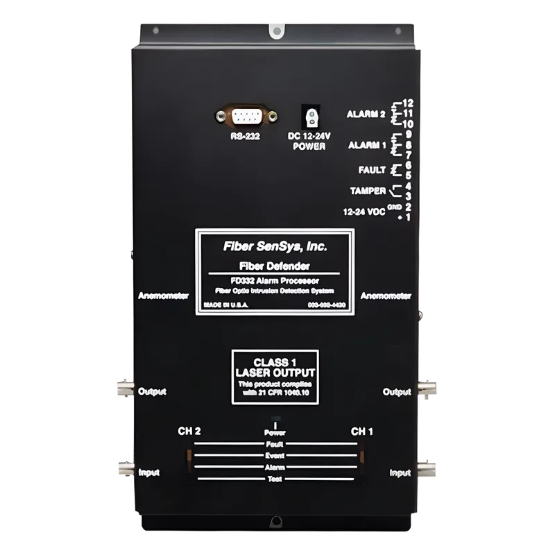 Sensor de Seguridad Perimetral de 2 Zonas / Detección por Fibra Óptica Sensitiva/ 500 Metros de protección por zona OPTEX FD332