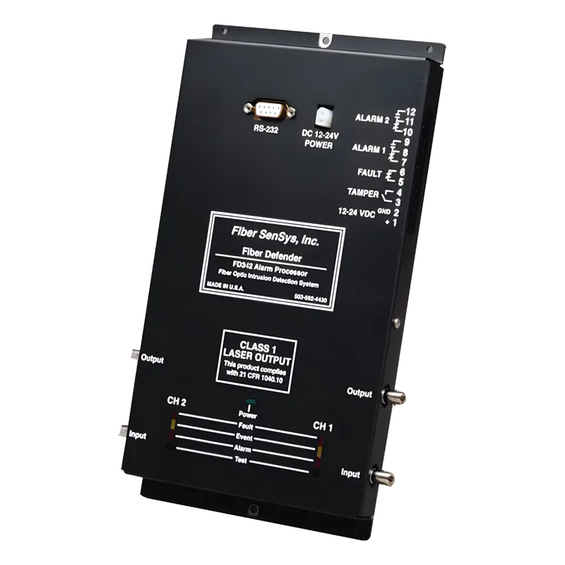 Sensor de Seguridad Perimetral de 1 Zona/Detección por Fibra Óptica Sensitiva / 0 a 5 Km de protección/ Hasta 20 Km de fibra insensitiva/ Comunicación IP OPTEX FD341-IP