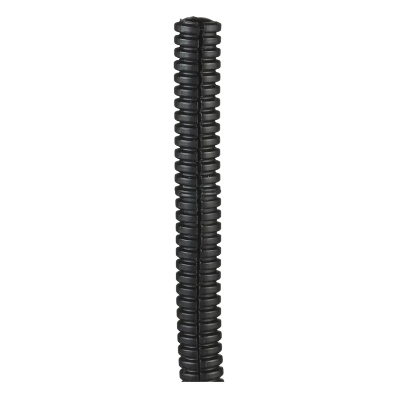 Tubo Corrugado Abierto para Protección de Cables, .25in (6.4 mm) de Diámetro, 30.5 m de Largo, Color Negro PANDUIT CLT25F-C20