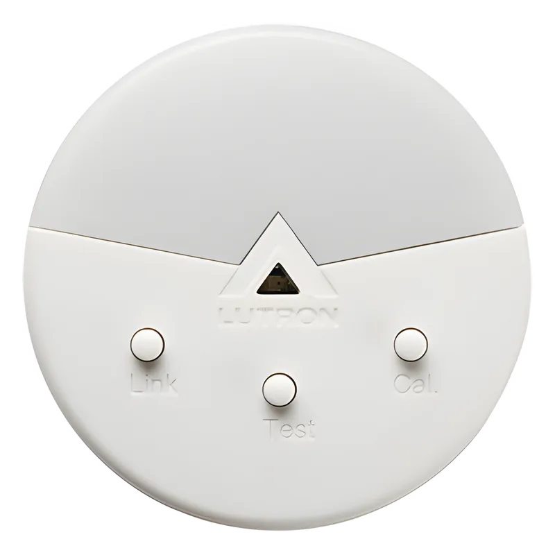 Sensor de luz natural inalámbrico Radio Powr Savr de montaje en techo, rango 0-1600 lx, batería con 10 años de vida, tecnología Clear Connect para sistemas Lutron LUTRON ELECTRONICS LRF2DCRBWH
