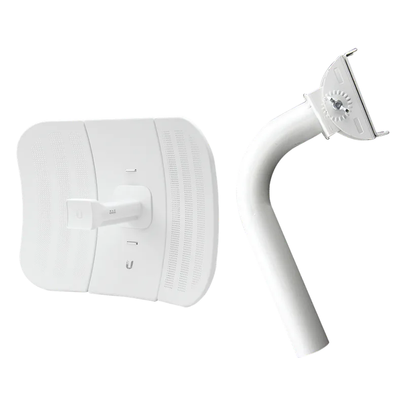 LiteBeam airMAX M5 CPE hasta 100 Mbps, 5 GHz (5150 - 5875 MHz) con antena integrada de 23 dBi, incluye montaje universal UMOUNT UBIQUITI LBE-M5-23-U