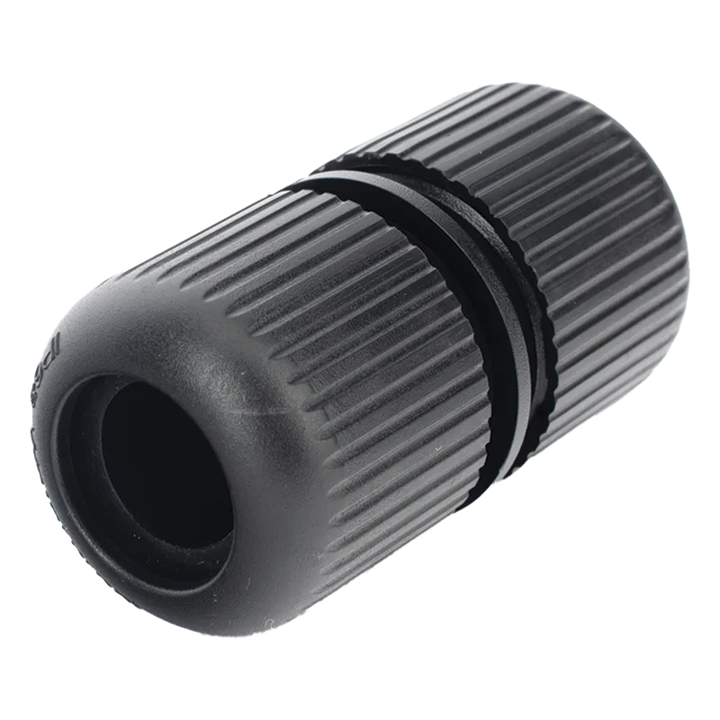 Protector para Exterior IP68 / Adaptador para el Conector Tipo Plug (12 Vcc) en Cámaras Epcom / Color Negro / Hikvision / Hilook DSPLUGEXT