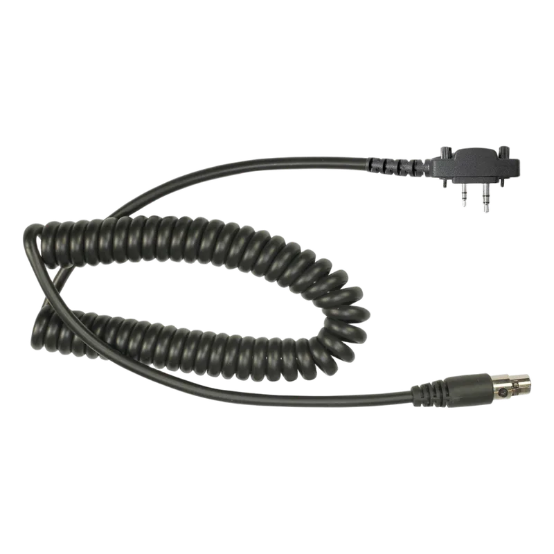 Cable resistente al fuego (UL-914), para auricular HDS-EMB con atenuación de ruido para radios Icom IC-2000/3003/3013/3021/3103/4003/4013/4021/4031/4103/4210/4230, IC-F14, IC-F1000/2000/S/T PRYME MC-EM30S