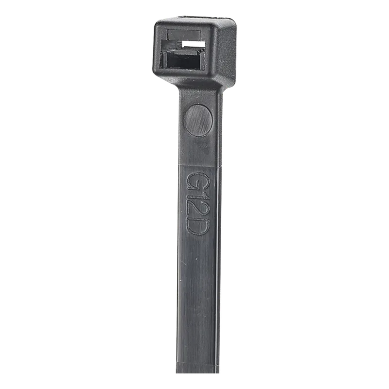 Cincho de Nylon 6.6 StrongHold™, 100mm largo x 2.5mm ancho, Color Negro, Exterior Resistente a Rayos UV, Paquete de 100pz PANDUIT S4-18-C0