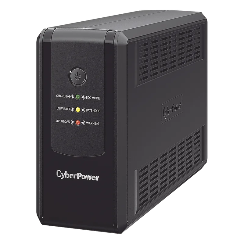 UPS de 1000 VA/500 W, Topología Línea Interactiva, Entrada 120 Vca NEMA 5-15P, y 8 Salidas NEMA 5-15R, Con Regulador de Voltaje (AVR) CYBERPOWER UT-1000G
