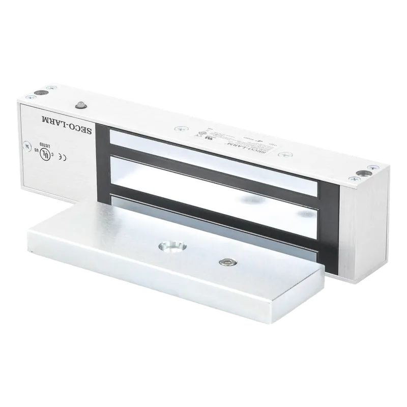 Chapa Magnética de 1200 Lbs / Sensor de Adherencia / Uso en Interior/ LED Indicador / Alimentación 12/24 Vcd Seleccionable / Sin Magnetismo Residual / UL ENFORCER SECOLARM E941SA1K2PQ