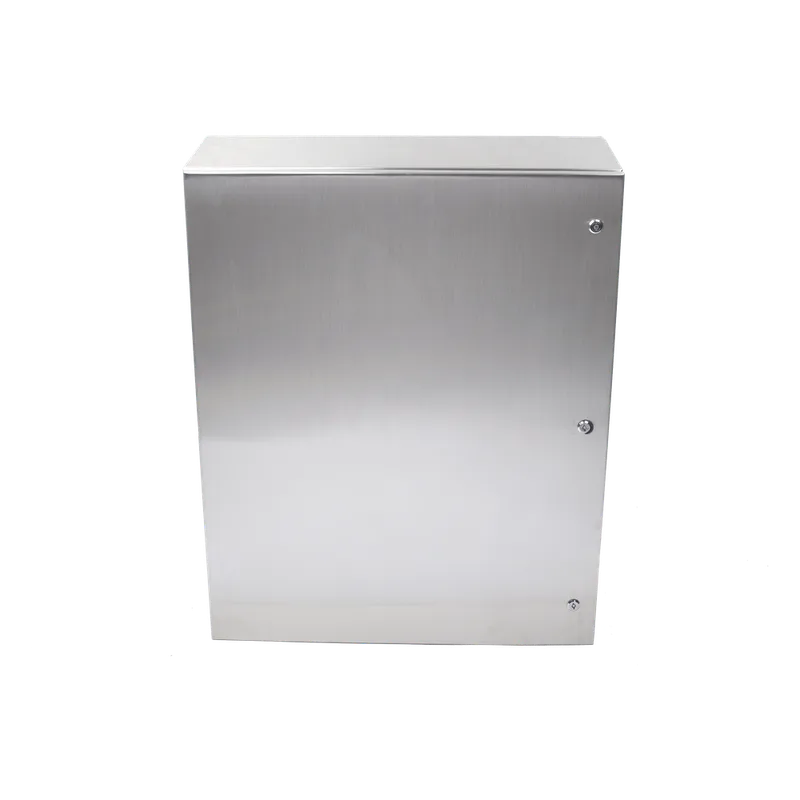 Gabinete de Acero Inoxidable IP66 Uso en Intemperie (800 x 1000 x 300 mm) con Placa Interna Galvanizada. PRECISION PST-8010030-INOX-B