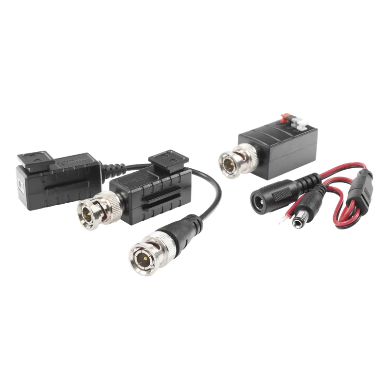 Kit de TRANSCEPTORES DE VIDEO DE LARGO ALCANCE / 320 Metros / Resolución 720P y 1080P / Cat 5e/6 / Compatible con cámaras HD-TVI/CVI/AHD/CVBS / Alimente solo el Receptor / Protección Interconstruida contra sobretensión. EPCOM TITANIUM KIT4501AP
