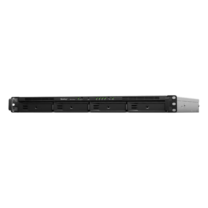 NAS RackStation RS1619xs+ | 4 Bahías | CPU Intel Xeon D-1527 Quad-Core | 8 GB DDR4 ECC (Ampliable a 64 GB) | 2 Ranuras M.2 NVMe/SATA | 4 Puertos LAN 1GbE | Soporte 10GbE Opcional | Escalable hasta 16 Bahías. SYNOLOGY