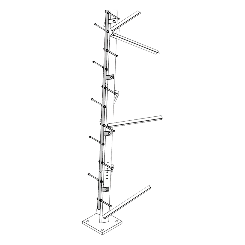 Escalera de 3 m Tipo Perno con Sección Soldada para Torres SUPER TITAN Secciones 13 a 21. Trylon TRY-ST-STEPW