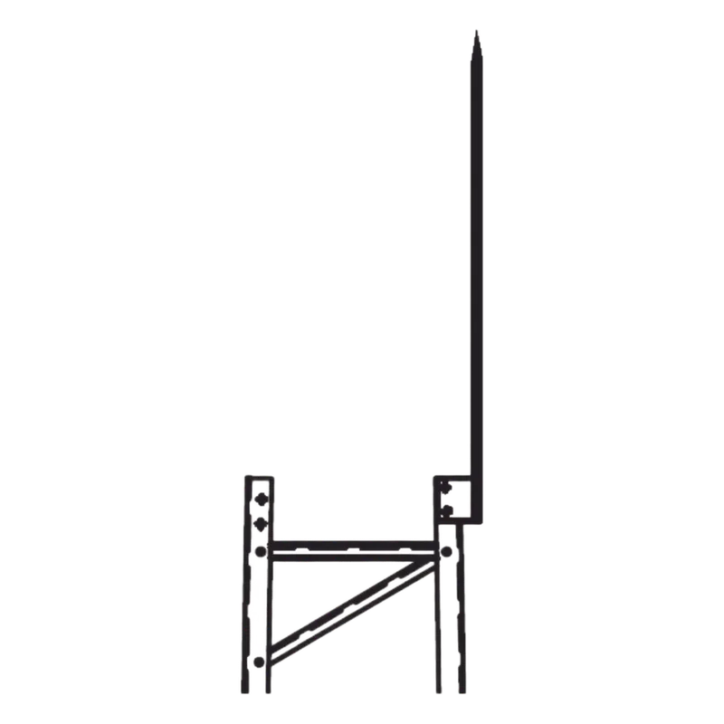 Punta Pararrayo Maciza para Estructura de Torre TITAN. Trylon TRY-TLR