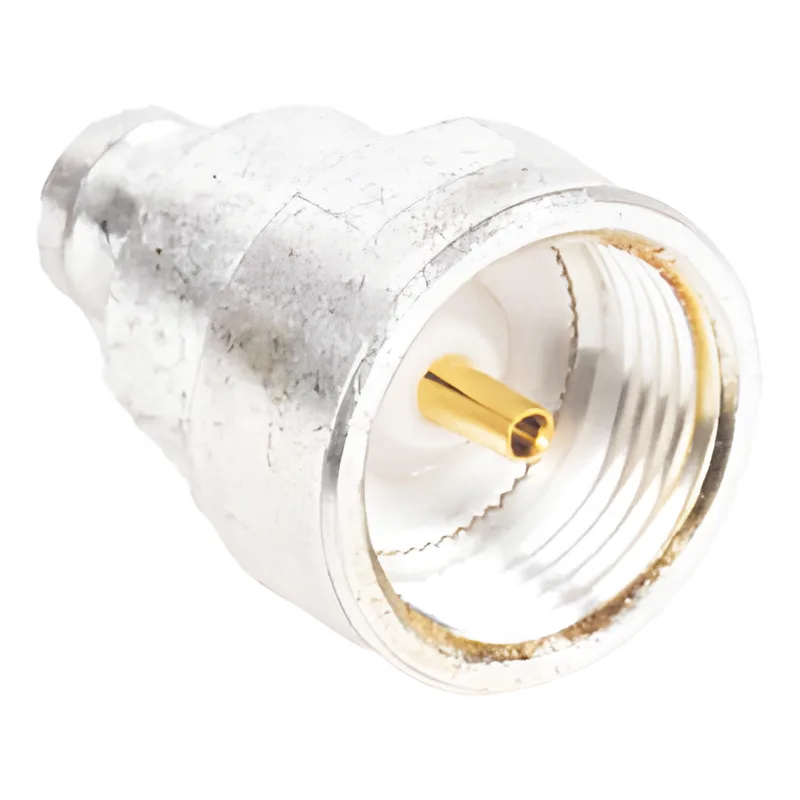 Adaptador UNIDAPT Hembra a Conector SMB Plug (Pin Hembra), Plata/ Oro/ Teflón. RF INDUSTRIES,LTD PT-4000-114