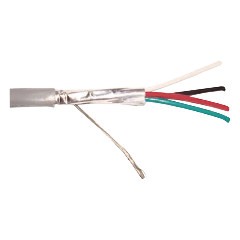 Bobina de 305 m (1000 ft) / Cable para Alarma 4x22 AWG / Blindado / CMR / Gris VIAKON 9239/1000