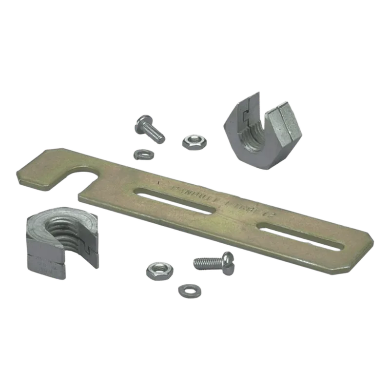 Soporte de Montaje a Techo, para Canaletas FiberRunner 2X2 o 4X4, Uso con Varilla Roscada de 1/2", Color Negro PANDUIT FTRBE12