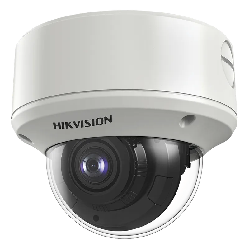 Domo TURBOHD 2 Megapixel (1080p) / Ultra Baja Iluminación / WDR 130 dB / Lente Mot. 2.7 - 13.5 mm / IP67 / IK10 / 60 mts IR EXIR / Metal HIKVISION DS-2CE56D8T-VPIT3ZF