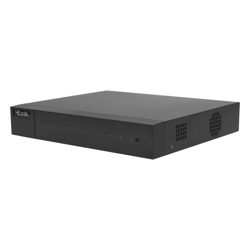 DVR 1080P Lite Pentahibrido / 4 Canales TURBOHD + 1 Canal IP / 1 Bahía de Disco Duro / H.264+ / 1 Canal de Audio / Salida de Vídeo Full HD HiLook by HIKVISION DVR-204G-F1