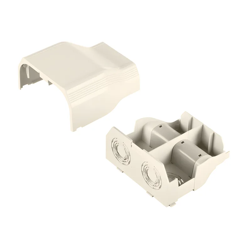 Conexión de tubería a canaleta T70, Salidas de 1/2", 3/4", 1" y 1 1/4", material ABS, Color Blanco Mate PANDUIT T70EEIW